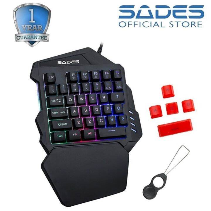 Keyboard Gaming Sades Revolver Single Hand Keyboard Sades TS36 Lazada Indonesia