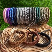 LIKHANG KAMAY,พาราคอร์ดคุณภาพสูงหางปลาคู่สร้อยข้อมือทำด้วยมือ Macrame Rastaclat