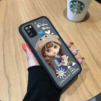 Jinsouwe เคสมือถือเคสโทรศัพท์เคส Infinix สมาร์ท5 X657 X657C น่ารักสายรุ้งสาวกรณีสาวน่ารักกอดหมีมีน้ำค้างแข็งโปร่งใส Hard เคสใส่โทรศัพท์กลับคลุมทั้งหมดกล้องป้องกันกรณี