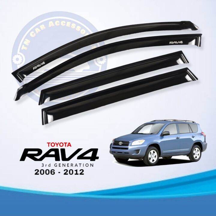 Toyota Rav4 Rav 4 2006 2007 2008 2009 2010 2011 2012 Black Rain Visor