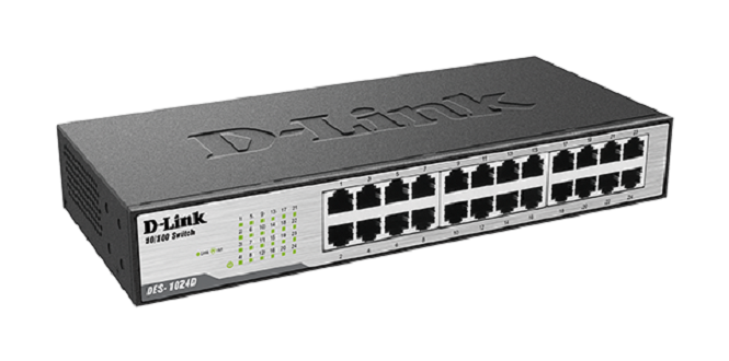 d-link-des-1024d-24-port-fast-ethernet-desktop-rackmount-switch-in-metal-casing-ของแท้-ประกันศูนย์ไทย-limited-lifetime-warranty