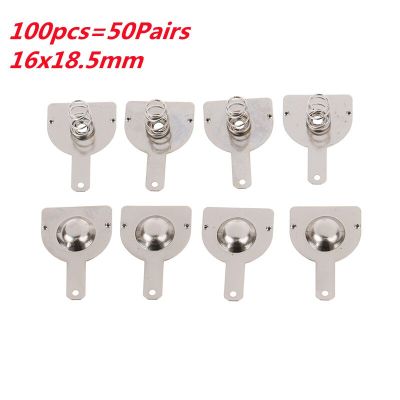 100pcs 18650 Positive And Negative Single Contact Spring Plate ( 50Pairs) 16x18.5mm Electrical Connectors