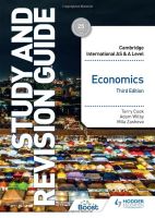ใหม่หนังสืออังกฤษ Cambridge International AS/A Level Economics Study and Revision Guide Third Edition [Paperback]