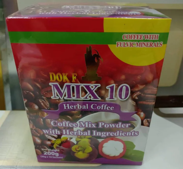 Mix 10 Herbal Coffee 200g Sachets Box of 10 Lazada PH