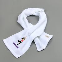 Yaapeet 20X110CM Extra Long Size Sports Towel Cotton Terry With Exquisite Embroidery Gym Towel For Yoga Swimming Travel