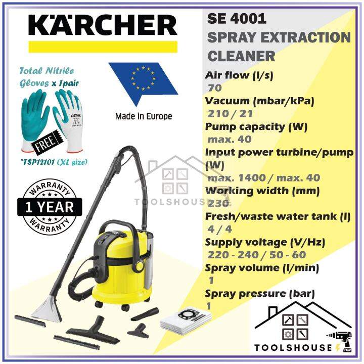 Karcher SE4001 Spray Extraction Cleaner Lazada