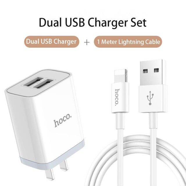 HOCO C50 Set With Charger Head + Cable 5V 2.1A USB Micro Type C ...