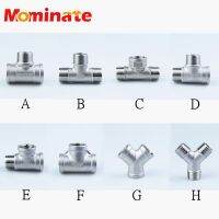 1/4" 3/8" 1/2" 3/4" 1" 1-1/4" 1-1/2" BSP Female Male Thread Tee Type 3 Three Way 304 Stainless Steel Pipe Fitting Connector Hand Tool Parts Accessorie