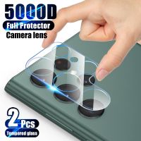 ○▬ 2Pcs Camera Lens Tempered Glass For Samsung Galaxy S22 S21 S20 S23 Ultra Plus FE Screen Protector A53 A52 A54 A73 A33 A34 Film