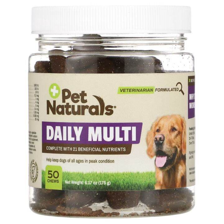 Pet Naturals, Daily Multivitamins, For Dogs, 50 Chews, Complete with 21