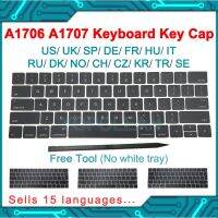 【Xiaohongs keyboard film 】  ใหม่ A1706 A1707แป้นพิมพ์คีย์หมวกสหรัฐอเมริกาสหราชอาณาจักรฝรั่งเศสสหภาพยุโรปสำหรับ Macbook Pro Retina 13 Quot; 15 Quot; แล็ปท็อปที่สำคัญหมวก2016 2017ปี