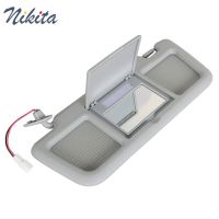 Gray Sunvisor Left Driver Side Car Sun Visor Shade With Lamp For Mazda RX-8 RX8 2004 2005 2006 2007 2008 2009 2010 2011