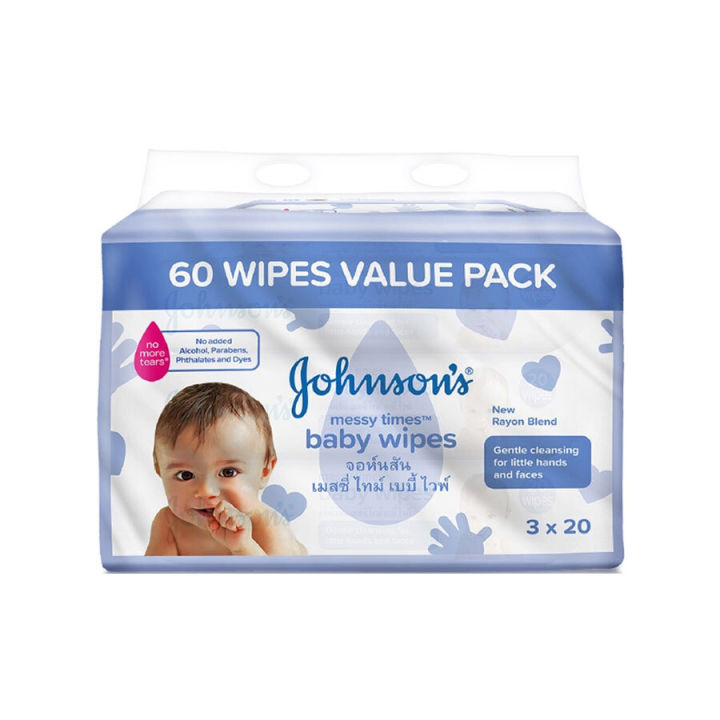 johnsons-จอห์นสัน-เบบี้-ผ้าเช็ดทำความสะอาด-เมสซี่-ไทม์ไวพ์-baby-messy-times-wipes-20-ชิ้น-แพ็ค3