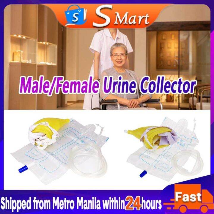 Man Woman Urinals Urine Collector Bedridden Bag Urinary Incontinence