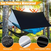 Ultralight Outdoor Portable Hammock Awning Hanging Tent Wear-resisting Large Multi-functional Mat Folding UV Proof Waterproof