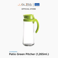 JJGLASS - (Ocean)  V18344G0401 Patio Pitcher -  เหยือกน้ำฝาเขียว เหยือกพาทิโอพิชเชอร์ เหยือกโอเชี่ยนกลาส