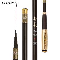 Goture 2 8 Power Carbon Fiber Telescopic Fishing Rod Ultra-light Stream Hand Pole Carp Feeder Fishing Pole Tenkara 3.0-7.2m