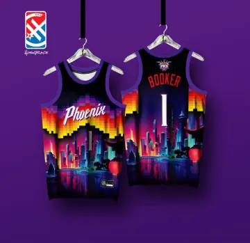 Phoenix suns jersey sublimation pattern 110 Vector Image