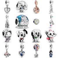2023 Hot 100% 925 Sterling Silver Charms Dangle Beads Fit Original Pandora Bracelet Necklace Diy Jewelry For Women Making Gifts