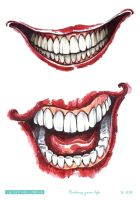 hot【DT】 Temporary Tatoo Fake Sticker Happy Scar Lips Smile Flash Tatto Hand Foot Tattoos Men Kids