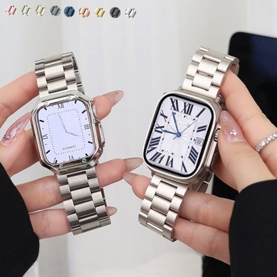 Stainless Steel Band For Apple Watch 8 7 41mm 45mm Ultra 49mm 40mm 44mm Metal Bracelet For iWatch Series 8 6 3 4 5 se 38mm 42mm Straps