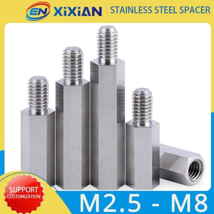 M2.5 M3 M4 M5 M6 Stainless Steel Standoff PCB Board Hex Pillar Stud Hexagon Computer Motherboard
