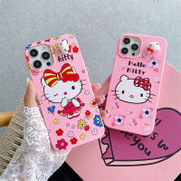 สำหรับ OPPO R15 R15 Pro R17 A15 A15s A53 A33 A32 A35 A52 A72 A92 R9s R11 R11s การ์ตูน Hello Kitty หมุนตุ๊กตาซิลิโคนนุ่ม Decompression ป้องกัน