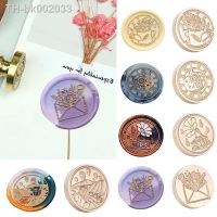 ☸✆ 25mm Retro Round Time Seal Wax Seal Stamp Head DIY Envelopes Stamps Replace Heads For Wedding Invitation Signature Kids Toy