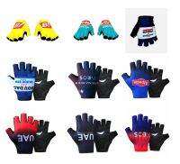 hotx【DT】 2023 UAE QUICK STEP INEOS Dstny Half Cycling Gloves MTB Road Mountain Gel