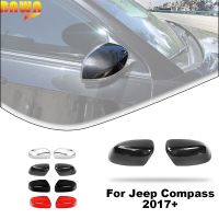 BAWA ABS Car Rear View Mirror Decoration Cover For Jeep Cherokee 2014 Up/Jeep Compass 2017 Up Accessories
