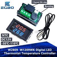 【YF】 1PCS W2809  W1209WK Digital LED Thermostat Temperature Controller Smart Temp Sensor Board Module 12V DC   Waterproof NTC