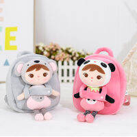 Metoo Children School Bags 3D Cartoon Plush Kids Backpack Kindergarten Boys and Girls School Bags Mini Backpack Mochila Infantil