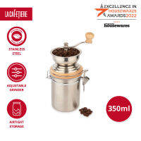 La Cafetiere Traditional Hand-Operated Coffee Mill , Manual Stainless Steel Coffee Grinder with Assembly Consistency Grind Stainless Steel , Sleek Hand Coffee Bean Burr Mill ที่บดกาแฟ