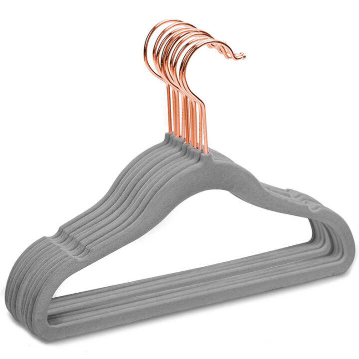 Gray Velvet Baby Hangers, 25-Pack