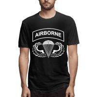 Men Shirt Airborne Hardcore Paratrooper Jump Wings Sports MenS Cotton T-Shirt