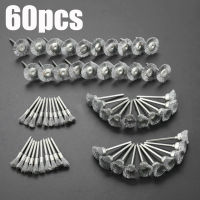 【cw】60Pcs 3mm Shank Steel Wire Wheel Brushes for Metal Rust Removal Polishing Brush Steel Rotary Brush for Drill Rotary Toolhot