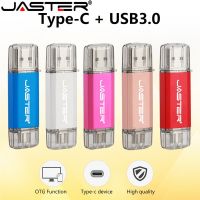 JASTER OTG Pen Drive 2 in 1 USB Flash Drive USB 3.0 amp; Type C amp; Micro USB Stick 64GB 32GB 16GB High Speed Pendrive Free LOGO