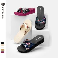 ┋ 2023 ใหม่เสือดาวพิมพ์ flip flops ผู้หญิงแฟชั่นฤดูร้อนแพลตฟอร์มรองเท้าด้านล่างหนาลิ่มกันลื่นรองเท้าแตะชายหาดขายส่ง