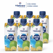 Combo 6 hộp nước dừa tươi chanh muối Vietcoco 330ml