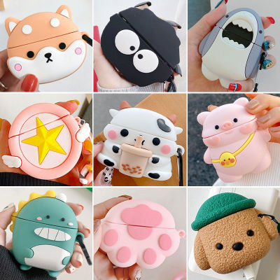 Earphone Case For Lenovo HT38 TWS Wireless Headphone Box Cute Cartoon Anime Soft Silicone Earbuds Protective Cover Accessories Wireless Earbud Cases