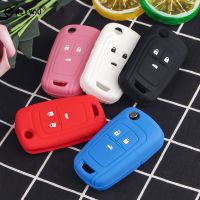 ♚❄♞ KEYYOU 3 Button Silicone Car Key Cover Case For Chevrolet Cruze Buick Opel Astra Corsa Antara Zafira Meriva Insignia Key Holder