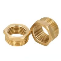 Brass Hex Bushing Reducer Pipe Fitting 1/8 1/4 3/8 1/2 3/4 F To M Threaded Reducing Copper Water Gas Adapter Coupler Connector Valves