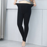 Winter Plus Fertilizer Increase Fat Mm200 Pounds Thickening Plus Velvet High Waist Elastic Women Pant 600g 1pcs Tights