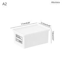 ✨Abulaia✨ กล่องเก็บของในห้องซักรีดสีขาวกล่องเก็บของที่ใส่ผงลูกปัดกลิ่นพร้อมกล่องจัดระเบียบกันฝุ่น