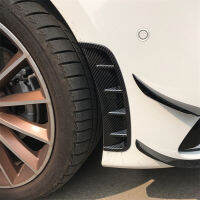 คาร์บอนไฟเบอร์สีรถด้านข้าง Fender Wing Wheel Eyebrow Protector Mudguard สติกเกอร์ Extension Arch Protector