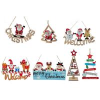 Christmas Wood Sign Decor Lovely Desk Decorations with A Hole Table Christmas Decorations Christmas Element Shape Design for Tree Party Decor gifts