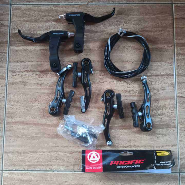 Rem V Brake Fullset Alloy Hitam Merk Pacific Lazada Indonesia