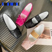 hot【DT】 SDWK Ballet Slip-On Tied Flats Shallow New Female Dancing Mary Ladies Room Shoes AD3925