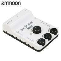 [ammoon]JOYO MOMIX เครื่องผสมอินเตอร์เฟซเครื่องเสียง USB แบบพกพาคอนโซลผสมเสียงมืออาชีพเครื่องผสมเสียงสำหรับพีซีสมาร์ทโฟนอุปกรณ์เครื่องเสียงกีตาร์ไฟฟ้า