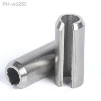 10Pcs Spring Pins M1.5-M3 Cylindrical Elastic Open Dowel Pins Roll Pin Slotted Split Tension Pins 304 A2 Stainless Steel